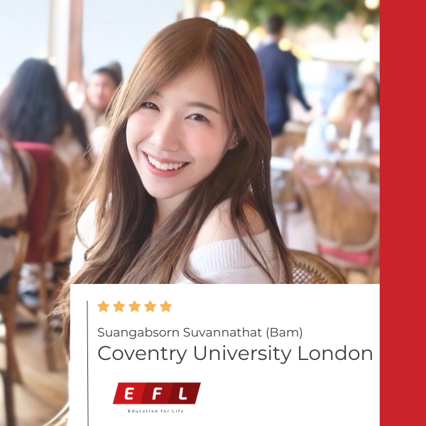 รีวิวจากน้อง Suangabsorn เรียนที่ Coventry University London